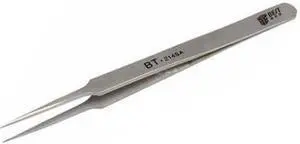 BESBEST BST - 214SA Matte Fine-tipped Tweezer - SILVER
