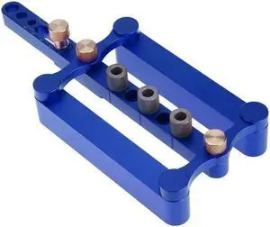 DIY Woodworking Round Wood Tenon Hole Drill Jig Carpenter Punching Locator Drilling Set Hole Puncher Set