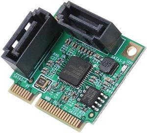 Mini PCI-E to SATA3 Expansion Card 2 Ports SATA III Express Controller Card