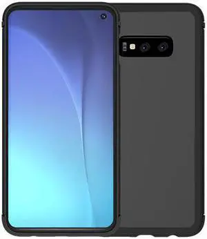 Silicone Case Soft Bumper PC Hybrid Shockproof Shadow Series Case for Samsung Galaxy S10 Life (Black)