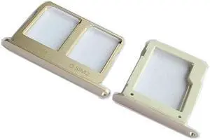 SIM Card Tray Slot Holder Adapter + Micro SD Card Holder For Samsung Galaxy A9 2016 A910 A9 Pro (Gold)