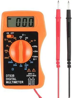 DT83B Pocket Integrated Digital Multimeter AC/DC Voltage Current Meter Modern Current Ohmmeter Tester Diode Resistence Test