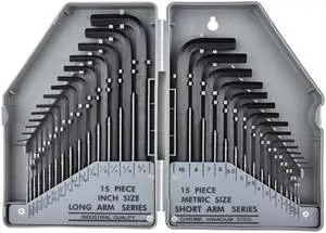 30PCS Durable Hex Key Wrench Set Allen Key Set Precise Manual Tool for Auto Repair Wrenches Spanners Hand Tools
