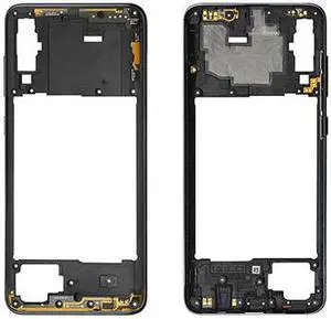 Housing Middle Frame Bezel replacement parts For Samsung Galaxy A70 A705 Middle Plate Cover (Black)