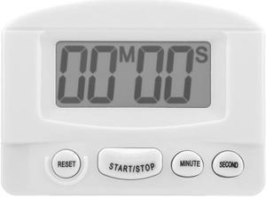 Digital LCD Kitchen Timer Cooking Baking Time Electronic Count Down Clock Alarm Timer - White
