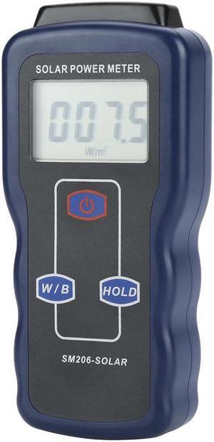 SM206 Digital Solar Power Meter Sun Light Radiation Measuring Testing Instrument