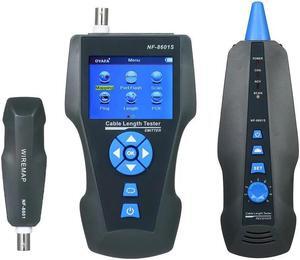 Telephone Wire Tracker Electrical Line Finding Testing Cable Tester Handheld Line Finder Cable Detector Wire Measuring Instrument for Network Maintenance Collation For RJ45 RJ11 BNC Metal Cable PING/P