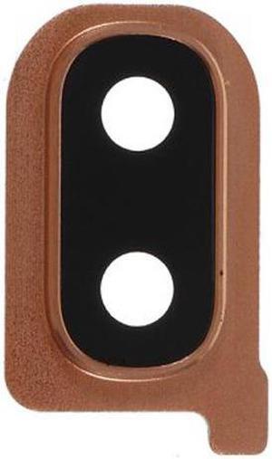 Back Camera Lens Ring Cover with Glass Lens for Samsung Galaxy A40 SM-A405 A405 (Brown)