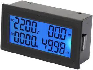 YB5140DM Multi Function AC Ampere Meter Voltmeter 0~20A Digital Display 60~500V Frequency Multifunctional