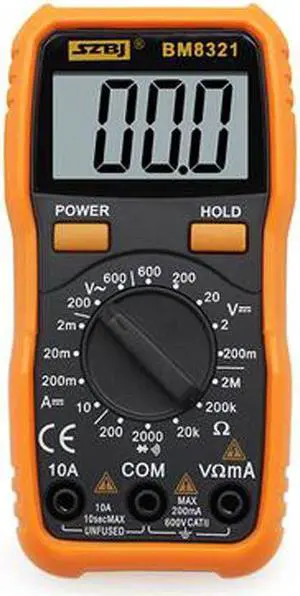 BM8321 Handheld Digital Multimeter AC/DC V DCA Pocket-Size Mini Ammeter
