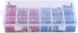 360pcs/set Insulated Electrical Wire Terminal Crimps Connectors Spade Tooks Set