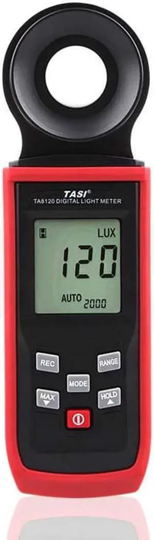 TASI TA8120 100000Lux Digital LCD backlight Pocket Light Meter Lux/FC Measure Tester tachometer luxmeter