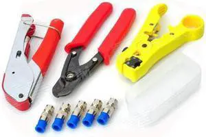 WLXY WL-35 Coaxial Cable Crimping Plier / Cutter / Stripper Tool Set