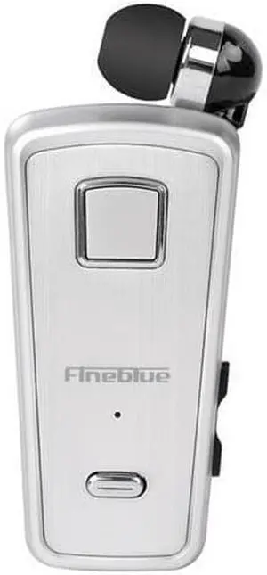 FineBlue F980 Wireless Bluetooth Original Earphone Handsfree portability scalable Earbud with Microphone Earphone (Silver)