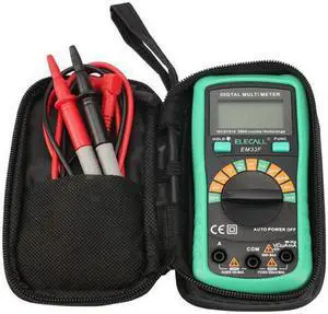 ELECALL Autorange Digital Multimeter 3 1/2 1999 Low Battery Indication Overload Protection Multimeter capacitance AC DC voltage & Brown