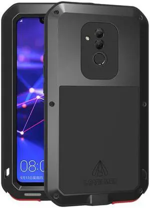 Love Mei Powerful Case For Mate20 Lite Premium Waterproof Shockproof Aluminum Case Cover for HUAWEI Mate20 Lite (Black)