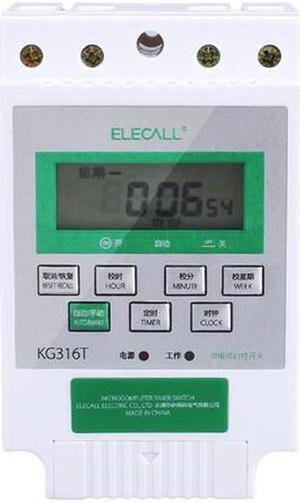 ELECALL Kg316t Microcomputer Control Switch Lights Controller 220v Power Timer Automatic Timer Switch
