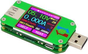 RD UM24C USB 2.0 Color LCD Display Tester Voltage Current Meter Voltmeter Ammeter Battery Charge Cable Impedance Measurement Communication Version