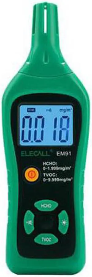 ELECALL EM91 Digital Smart Formaldehyde Gas Detector Gas Meter Formaldehyde Tester Sensor HCHO TVOC Meter Air Analyzers