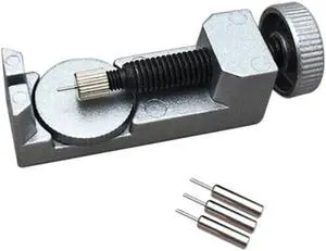 A Set Adjustable Metal Watch Band Strap Link Pin Remover Repair Maintenance Tool Dismantling Kit - Silver