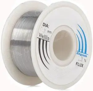 WLXY WL-0310 0.3mm Lead Tin Soldering Wire Wick Roll - Silver