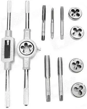 WLXY WL-6512 Professional 12-in-1 Tap & Die Tools Set - Black + Silver