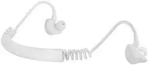 DPRUI bluetooth earphone sweatproof wireless headphone sports headset bluetooth headphone with mic waterproof earbuds (White)