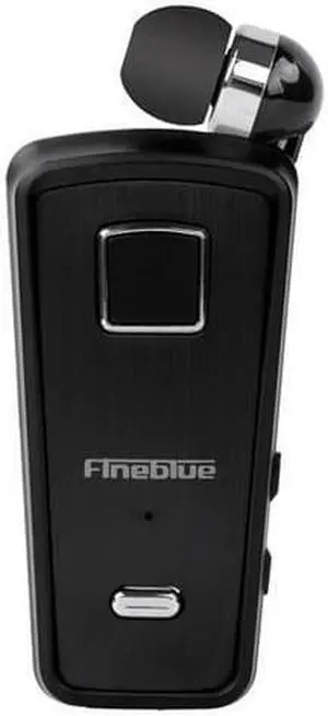 FineBlue F980 Wireless Bluetooth Original Earphone Handsfree portability scalable Earbud with Microphone Earphone (Black)