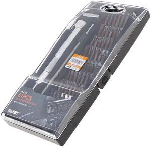 JM-8166 61pcs/set Multi-function S2 Screwdriver Kits with Universal Soft Rod and Aluminum Alloy Handle for Tablet PC / Mobile Phone Repair