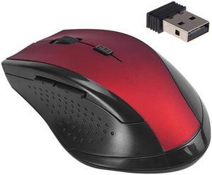 Newest Wireless Optical Mouse Usb Receiver 2400dpi 2.4Ghz Gaming Mice For Pc Laptop Notebook Office Use - Red