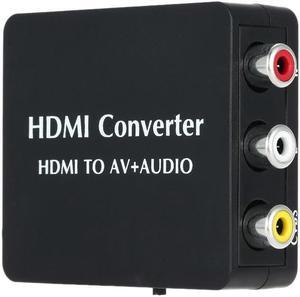 Mini HDMI Converter HDMI to RCA Audio Video AV CVBS SPDIF Coaxial Adapter Converter Black