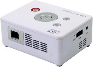 C2 85 Lumens DLP Portable LED Projector + Charger 854 x 480 Resolution 1000:1 Contract Ratio with HDMI / TF Card Interface