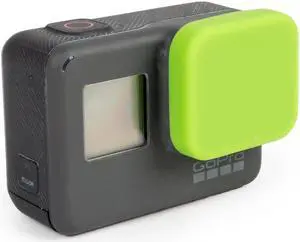 Advanced & Standard,Soft & Durable Silicone Lens Cover/Cap for GoPro 5 - Green