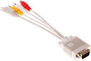 VGA to S-Video + 3 RCA Converter Cable
