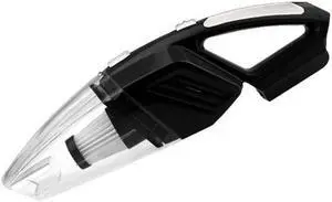 Car Vacuum Cleaner 12V 120W Portable Handheld Wet And Dry Dual-Use 5 Meters Connector Cable with LED Light Multi Dust Collector - Black