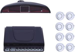 8 Parking Sensor LED Display Car Alarm Radar Front Rear Reversing Backup Radar Alarm System