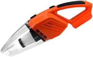 Car Vacuum Cleaner 12V 120W Portable Handheld Wet And Dry Dual-Use 5 Meters Connector Cable with LED Light Multi Dust Collector - Orange
