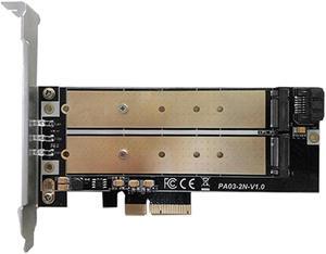 PA03-RTK NGFF M.2 to PCI-E Converter Adapter PCI-E X4 to NGFF SSD for 22110mm B Key+M Key NGFF M.2 SSD for laptop computer pc