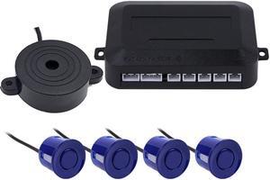 Parking Sensor Car Auto Parktronic With 4 Sensors Reverse Backup Car Parking Radar Monitor Detector System Backlight Display - Blue