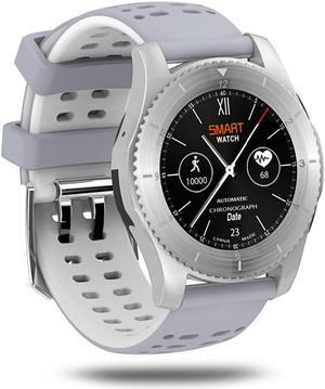 KKtick No.1 GS8 Smartwatch Bluetooth 4.0 SIM card Call Message Heart Rate Monitor For IOS Android (White)