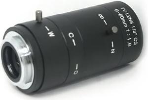 6-60mm Manual Varifocal F1.6 CS C Mount Lens