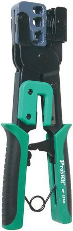 Pro'sKit CP-376M Modular Crimping Tool(225mm) 4p 6p 8p ethernet cable crimping plier ratchet crimping plier