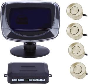 4 Parking Sensor English Voice Car Alarm Auto Reversing Detector Digital LCD Display and Step-up Alarm Monitor System