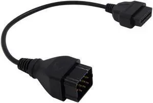 High Quality 12 pin to 16 pin OBD2 female Connector Adapter OBD Diagnostic Adapter Extension Cable for Renault