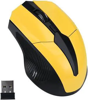 Mini 2.4Ghz Wireless Optical Mice For Pc Laptop Notebook High Quality Gaming gamer Mouse - Yellow