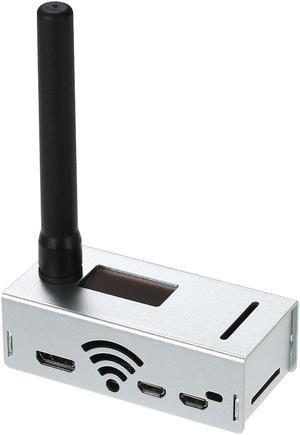 Mini MMDVM Hotspot Expansion Board 433Mhz Antenna Spot Radio Station Wifi Digital Voice Modem with Case for DMR YSF Raspberry Pi - Silver