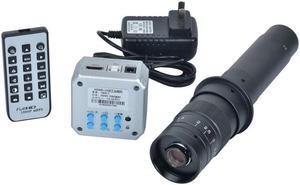 16MP 1080P HDMI USB Output Industrial Microscope Camera+300X C-mount Lens for Industry PCB Lab Microscope Accessoires