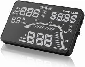 Q7 5.5" Universal Auto GPS Car HUD Head Up Display Satellite Time Altitude Overspeed Warning Speedometers