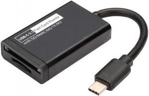 Mini USB 3.1 Type-C TF SD Card Reader - Black
