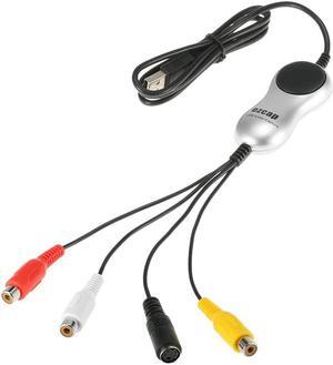 ezcap170 USB 2.0 Video Capture HD Video Converter Recorder Convert Analog Video Audio to Digital Format for Windows 7 8 10